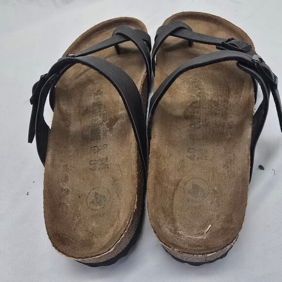 Birkenstock Womens Mayari Birko-Flor Flip Flop Summer Sandals Anthracite 40/9.5 - Picture 3 of 6